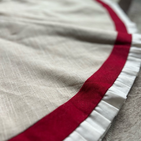 Birch Lane Linen Tree Skirt - Picture 4 of 9